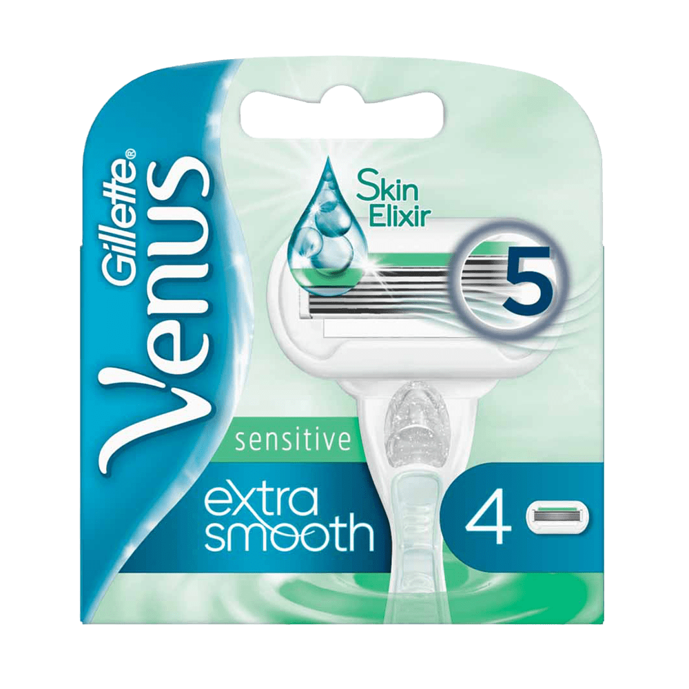 GILLETTE VENUS EXTRA SMOOTH SENSITIVE RASIERKLINGEN 4ER