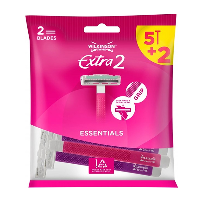 WILKINSON SWORD EXTRA 2 ESSENTIALS BEAUTY EINWEGRASIERER 5+2