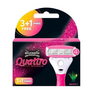 WILKINSON SWORD QUATTRO FOR WOMEN RASIERKLINGEN 3+1